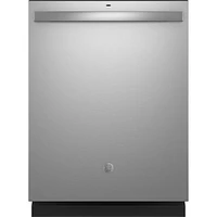 GE 24 inch Stainless Top Control Built-In Tall Tub Dishwasher | Electronic Express