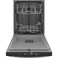 GE 52 dBA Slate Top Control Dishwasher with Sanitize Cycle & Dry Boost | Electronic Express