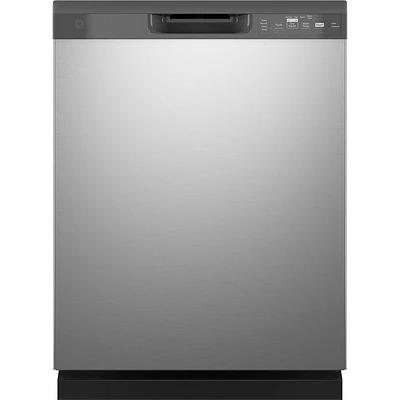 GE 55 dBA Stainless Front Control Built-In Dishwasher | Electronic Express