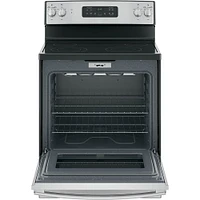 GE 5.3 Cu. Ft. Stainless Freestanding Electric Range | Electronic Express