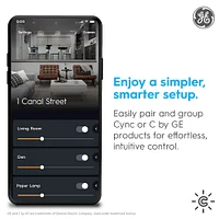 GE Cync Smart Thermostat with Wi-Fi Compatibility | Electronic Express