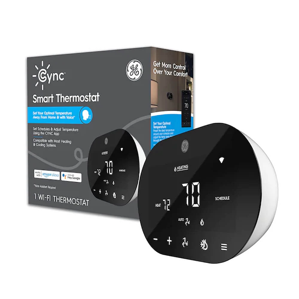 GE Cync Smart Thermostat with Wi-Fi Compatibility | Electronic Express