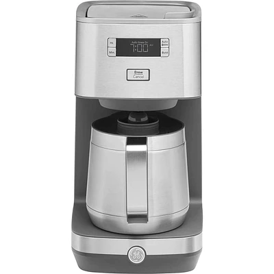GE Drip Coffee Maker with Thermal Carafe - Stainless Steel | Electronic Express