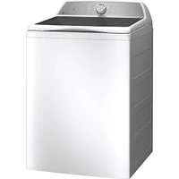 GE Profile Cu. Ft. White Washer with Smarter Wash Technology and FlexDispense | Electronic Express