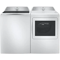 GE Profile Cu. Ft. White Washer with Smarter Wash Technology and FlexDispense | Electronic Express