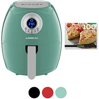 GoWise 3.7-Quart Digital Air Fryer + Recipe Book- Mint- GW22961 | Electronic Express