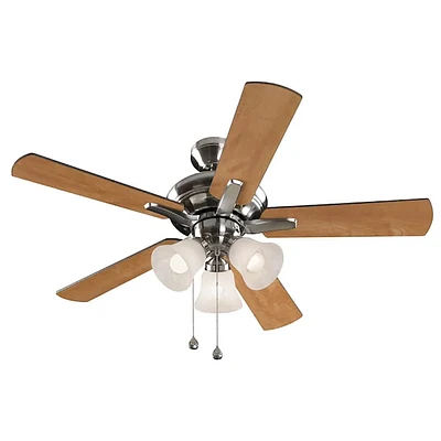 Harbor Breeze 42 inch Lansing Brushed Nickel Indoor Ceiling Fan with Light | Electronic Express