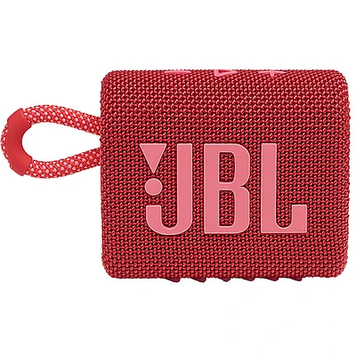 JBL GO 3 Red Portable Bluetooth Speaker - GO3RED | Electronic Express