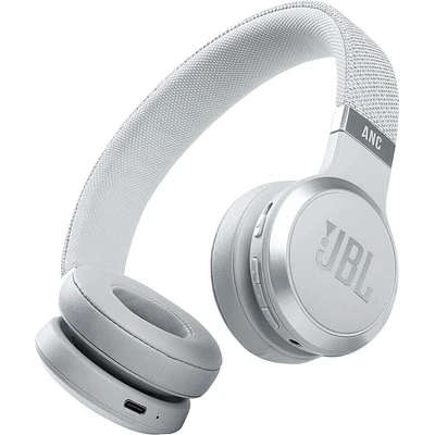 JBL JBLLIVE460NCWHTA Live 460NC White Wireless On-Ear Headphones LIVE460NCWHT | Electronic Express