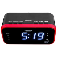 Jensen JEP150 AM/FM Band Clock Radio with Weather Alert | Electronic Express