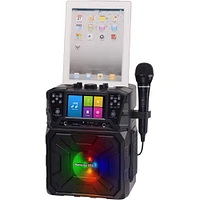 Karaoke USA MP3 Portable Karaoke System - Black | Electronic Express