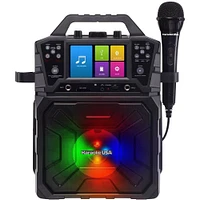 Karaoke USA MP3 Portable Karaoke System - Black | Electronic Express