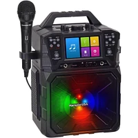 Karaoke USA MP3 Portable Karaoke System - Black | Electronic Express