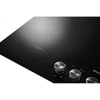 KitchenAid 36 inch Black Built-In Electric Cooktop | Electronic Express