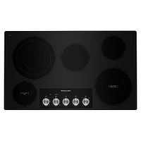 KitchenAid 36 inch Black Built-In Electric Cooktop | Electronic Express