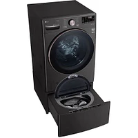 LG 4.5 cu. ft. Large Capacity Smart Black Front Load Washer With TurboWash | Electronic Express