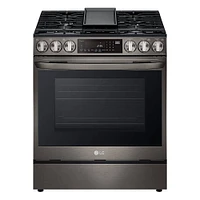 LG 6.3 Cu. Ft. Black Stainless Steel Gas Range with Smart WiFi | Electronic Express