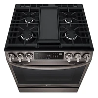 LG 6.3 Cu. Ft. Black Stainless Steel Gas Range with Smart WiFi | Electronic Express