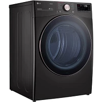 LG 7.4 Cu. Ft. Black Steel Ultra Large Capacity Smart Front Load Gas Dryer | Electronic Express