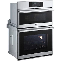 LG Studio 6.4 Cu. Ft. Stainless Combo Smart Wall Oven with Microwave | Electronic Express