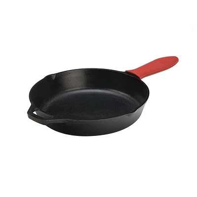 Lodge 10.25 inch Cast Iron Skillet with Silicone Handle | Electronic Express