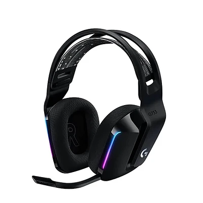 Logitech G Series G733 Black Wireless Over-the-Ear Gaming Headset | Electronic Express