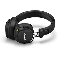 Marshall Major IV On-Ear Wireless Bluetooth Headphones- Black | Electronic Express