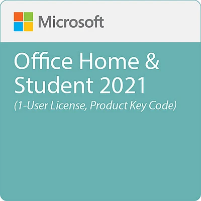 Microsoft Office Home & Student 2021 (1-User License, Product Key Code) | Electronic Express