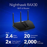 Netgear Nighthawk® AX 5-Stream Dual-Band WiFi 6 Router with NETGEAR Armor | Electronic Express