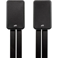 Polk Audio Signature Elite ES15 (Pair) Black Compact Hi-Res Bookshelf Loudspeakers | Electronic Express