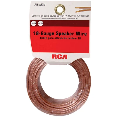 RCA 18 Gauge Speaker Wire - 50 Ft. | Electronic Express