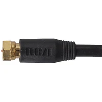 RCA 50ft. Black RG6 Coaxial Cable | Electronic Express
