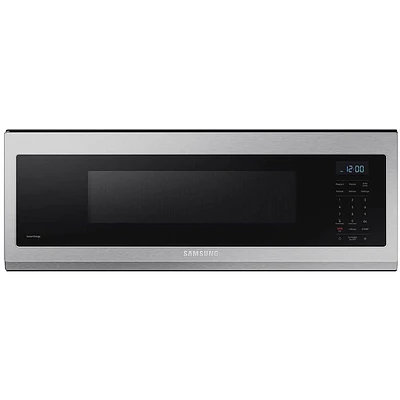 Samsung 1.1 Cu. Ft. Low Profile Over the Range Stainless Steel Microwave | Electronic Express