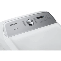 Samsung 7.4 Cu. Ft. White HE Top Load Gas Dryer with Sensor Dry | Electronic Express