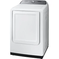 Samsung 7.4 Cu. Ft. White HE Top Load Gas Dryer with Sensor Dry | Electronic Express