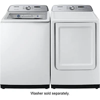 Samsung 7.4 Cu. Ft. White HE Top Load Gas Dryer with Sensor Dry | Electronic Express
