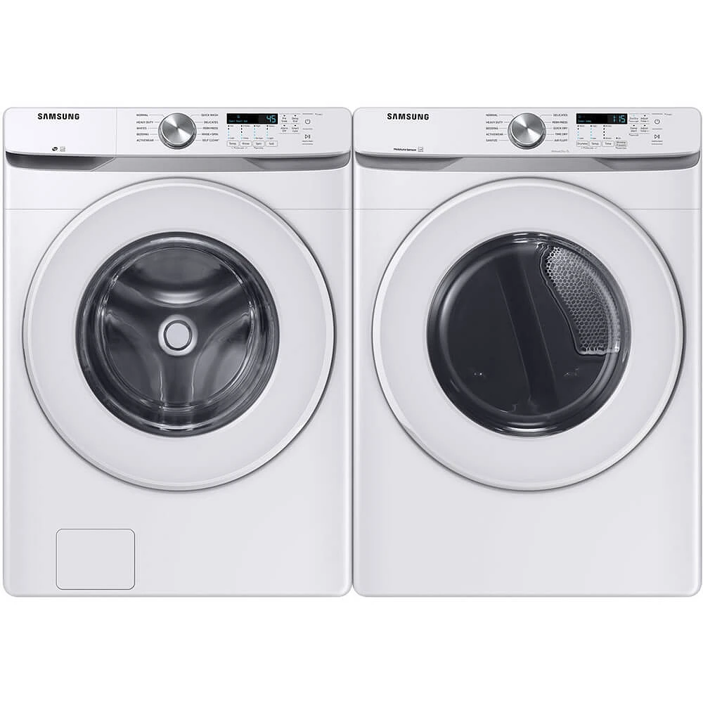 Samsung White Front Load Laundry Package  | Electronic Express