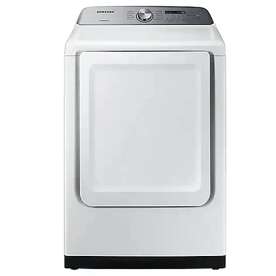 Samsung DVE50R5200W 7.4 cu. ft. White Electric Dryer with Sensor Dry  | Electronic Express