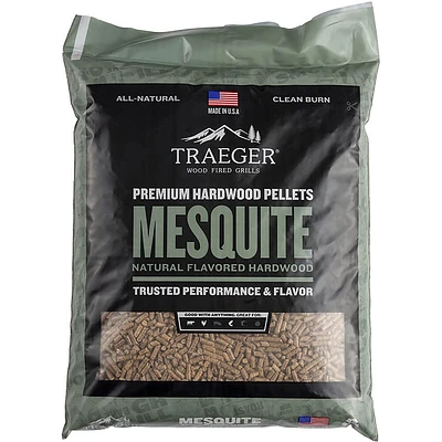 Traeger 20LB Mesquite BBQ Hardwood Pellets | Electronic Express
