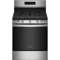 Whirlpool 5.0 Cu. Ft. Stainless Gas 5-in-1 Air Fry Oven | Electronic Express