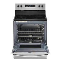 Whirlpool WFE505W0JS 5.3 Cu.Ft. Stainless Freestanding Electric Range | Electronic Express