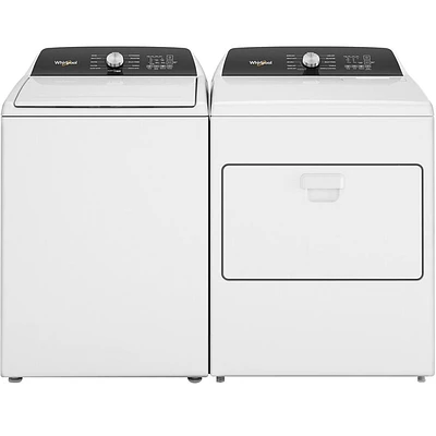 Whirlpool White Top Load HE Washer/Dryer Pair | Electronic Express