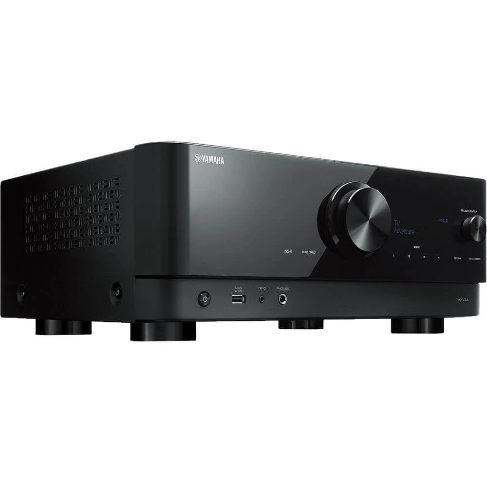 Yamaha Black Channel AV Receiver With 8K HDMI And MusicCast | Electronic Express