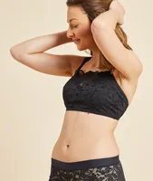 Sur-top en dentelle transparent - Sometimes - - Noir - Femme