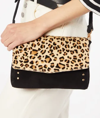 Sac bandoulière en cuir - Faith - - TU - Camel - Femme - Etam