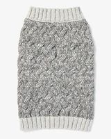 Cable Knit Dog Sweater Gray Women's L