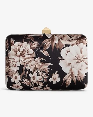 Floral Stud Clasp Clutch Women's Multi-Color