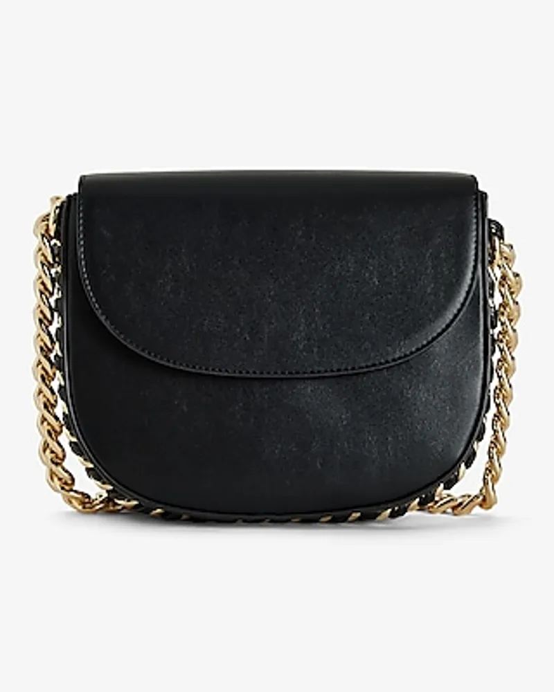 Woven Chain Shoulder Bag Women's Black