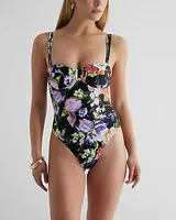 Balconette Convertible Body Contour One-Piece Swimsuit