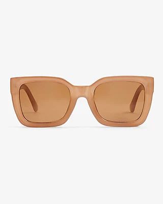 Thick Frame Angular Sunglasses